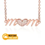 Gold Silver Mum Necklace Mother's Day - Image 6