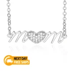 Gold Silver Mum Necklace Mother's Day - Image 4
