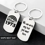 1973 Keychain Birthday Keyring - Image 2