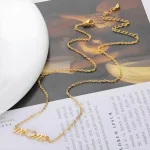 Gold Silver Mum Necklace Mother's Day