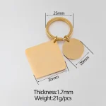 Personalized Calendar Keychain Stainless Steel - Image 9