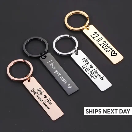 Personalised Keyring Birthday Keychain