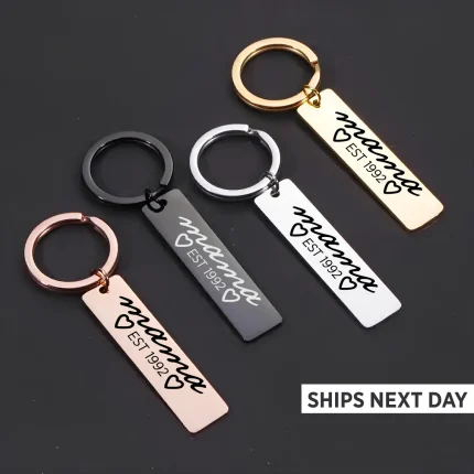 Mama Established Keyring Mama Est 1980