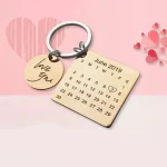 Personalized Calendar Keychain Stainless Steel - Image 5
