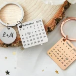 Personalized Calendar Keychain Stainless Steel - Image 3
