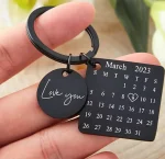 Personalized Calendar Keychain Stainless Steel - Image 2